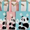 Bolsa de Ombro Flor Doce Estilo Japonês e Coreano Bolsa Tote de Tricô de Grande Capacidade Versátil para o Dia a Dia Bolsa para Livros de Estudante