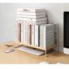 Prateleira de Armazenamento Simples Estante de Livros Suporte de Armazenamento para Mesa de Escritório Estante Pequena de Ferro para Mesa de Casa Multi-Camadas