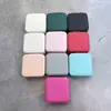 Mini caixa de joias, estojo organizador, bolsa pequena em PU para colares, brincos e anéis, caixa de joias portátil para atacado.