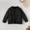 Jaqueta de Algodão Leve Infantil Uniforme Escolar Estudantil Forro de Algodão Tamanhos Médio e Grande Camada Interna Quente com Forro de Lã Infantil Jaqueta de Algodão para Meninos e Meninas Roupa Externa