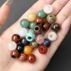 Contas de cristal natural com furo grande, contas de jade soltas, acessórios para bijuteria DIY, contas espaçadoras semiacabadas, atacado.