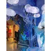 Lámpara de nube candelabro lámpara decorativa ropa indumentaria sala de exposiciones de arcade parque infantil nubes candelabro de nube tienda comercial