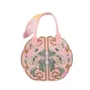 Bolso de Fieltro Estilo Chino Bolso de Mano Bordado Imitación Se Puede Añadir Logo Souvenir Moda Redondo Bolso de Campanilla Estilo Chino
