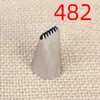 482# Boquilla dentada de doble cara para repostería de acero inoxidable 304 boquilla para repostería herramienta DIY para hornear pastel tamaño pequeño