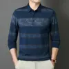 Camisa Polo para Hombre Estampada Negocios Viajero Profesional Formal Camisa Estampada Elástica Transpirable Camisa de Manga Larga para Hombre Mayoreo