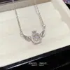Collar con Colgante de Alas de Ángel Nuevo Estilo Coreano Elegante y Dinámico Accesorios para Mujer, Cadena para Clavícula Exquisita Estilo Lujo Ligero de Gama Alta