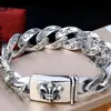 Pulsera Audaz de Cruz para Hombre, Estilo Vintage Europeo y Americano de Moda, Pulsera Gruesa