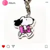 Llavero de Snoopy, Colgante Creativo y de Aspecto Elevado para Pareja, Lindo Llavero, Accesorio Decorativo Colgante Acrílico para Mochila