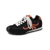 Zapatillas de Entrenamiento Alemanas de Moda Color Bloque Estilo Coreano Primavera 2026 Cómodas de Tacón Bajo Puntera Redonda Deportivas de Viaje con Cordones Casuales para Mujer