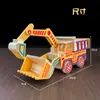 Uma Variedade de Séries de Modelos de Carros de Madeira, Escavadeiras de Madeira, Veículos de Engenharia de Transporte, Carros de Madeira, Artesanato Turístico, Atacado
