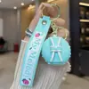 Llavero de Dona Colgante Lindo Muñeco 3D de PVC Llavero Estudiante Decoración Portátil Pequeños Accesorios Mayoreo
