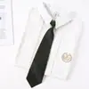 Jk a cuadros estilo japonés corbata de moño floral corbata para mujer estilo universitario para hombre corbata de moño para foto de graduación con camisa uniforme de marinero