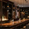 Lámpara Colgante Minimalista de Tubo Largo con Portalámparas Gu10, Modelo Popular de Exportación para Barras de Bar, Recepciones y Comedores, Disponible en Varias Formas y Colores