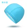 Touca de Natação PU Estampada com Logo Masculina e Feminina Impermeável Alta Elasticidade Proteção de Orelha Cabelo Longo Touca para Piscina Termal