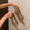 Zapatos Chuyuji estilo francés con plataforma cuadrada y punta cuadrada para mujer, novedad primavera y otoño 2026 estilo de hada, adecuados para combinar con vestidos para ocasiones de noche.