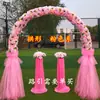 Novo Arco Europeu Cerimônia de Casamento Vitrine de Casamento Adereços Cerimônia de Abertura Suprimentos para Festivais Flor de Seda Arco de Flores