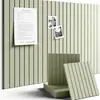 Suministro Transfronterizo de Paneles de Fieltro con Ranura Vertical, Paneles Acústicos de Fibra de Poliéster, Decoración de Paredes de Fondo, Reducción de Ruido Interior, Aislamiento Acústico Autoadhesivo