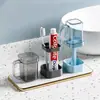 Taza para Lavar para Dormitorio de Estudiantes, Vaso para Enjuague Bucal para Mujeres, Vaso para Cepillo de Dientes, Portacepillos de Dientes, Caja de Almacenamiento, Artículos de Tocador para Niños, Artículos de Tocador para Parejas