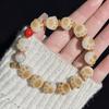 Carbón Caramelo Pata de Gato Gato de la Suerte Pulsera Bonita de Cuentas Diseño de Nicho Pulsera para Estudiantes Regalo para Novia
