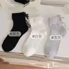 Meias Cinzas Estilo Japonês para Meninas, Estilo Primavera e Verão, Combinadas com Sapatos Pequenos de Couro, Meias Juvenis de Cano Médio, Meias Versáteis com Punho Estilo Coreano, Meias com Laço