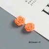 Acessórios de Flor Rosa Artificial de 12mm Feitos à Mão DIY Capa de Celular Ímã de Geladeira Fivela de Sapato Joias Acessórios de Resina