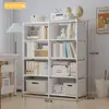 Estante Simples Prateleira de Armazenamento Externa Estante de Chão Doméstica à Prova de Poeira Estante Dedicada para Sala de Estudo Estante para Livros Ilustrados