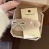 Grampo de Cabelo com Laço Estilo Chanel com Strass e Pérolas, Presilha Fofa de Gatinho, Presilha Lateral Doce de Pelúcia, Presilha para Franja