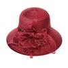 Comércio exterior verão nova flor organza proteção solar aba grande chapéu pescador meia-idade e idosos mãe chapéu cúpula moda chapéu feminino