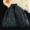 Jaqueta Quente de Algodão Reversível com Gola Alta para Homens, Design de Marca Tendência Outono/Inverno, Casaco Espesso Estiloso Único para Casais