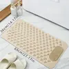 Alfombrilla Antideslizante para Baño de PVC - Alfombra Rectangular para Ducha con Puntos de Masaje, Grosor de 0.8 cm con Patrón de Puntos para la Seguridad del Baño