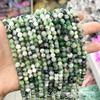 Suministro directo de fábrica de coloridas cuentas sueltas de jade persa, cuentas redondas de calcedonia, accesorios de joyería para bricolaje, cuentas redondas con cubierta de leche verde, venta al por mayor