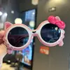 Gafas para Niñas, Gafas de Sol Polarizadas Color Caramelo de Princesa Gatito con Lazo, Gafas de Sol Lindas Nuevas, Silicona para Bebé