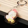 Llavero Acrílico Personalizado DIY Llavero Anime Al Por Mayor Colgante Dibujos Animados Círculo Marca Llavero PVC Personalizado