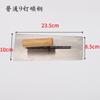 Cabo de madeira para construção de alvenaria, pequeno limpador de lama, limpador de lama, faca de empurrar de aço inoxidável