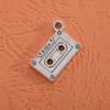 Accesorios de joyería de aleación para bricolaje, material para auriculares de guitarra de música retro de plata antigua