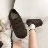 Zapatos de Entrenamiento Retro Alemanes Marrones para Mujer Aumento Invisible de Altura 3cm Velcro Suela Suave Pies No Cansados Zapatos Deportivos Casuales Estilo Primavera y Otoño