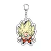 Acrílico Dragon Ball Son Goku Almuerzo Super Saiyajin Trompeta Mágica Vegeta No. 18 Llaveros de Beerus