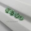 Fábrica de Joyería Aocai Venta al por mayor Zafiro Cultivado Zafiro Verde Piedras Sueltas Redondas Joyería Certificada por Agl Piedras Principales y Piedras de Soporte