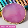 Paleta de Pastel a Óleo, Paleta de Lápis de Cor, Paleta de Tinta Guache Oval em Resina, Paleta de Base Líquida, Estilo Ins