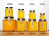 Botellas de Vidrio Hexagonales al por Mayor, Botellas Selladas de Vidrio para Envasado de Miel, Botellas de Miel, Botellas para Nido de Pájaro, Botellas Dispensadoras de Nido de Pájaro, Adecuadas para Estofar