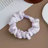 Scrunchie de Chiffon Xadrez Tendência Simples e Versátil Acessório de Cabelo de Tecido com Alta Elasticidade