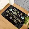 Nueva alfombrilla de suelo estilo americano transfronteriza para entrada, resistente a la suciedad, fácil de mantener, resistente al desgaste, alfombrilla decorativa para baño en stock