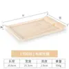 Bandeja de Melamina Estilo Japonês Grão de Madeira Falso Bandeja de Chá Jantar Retangular para Copos Xícaras de Chá Bandeja Grande para Bule Bandeja de Pão Comercial