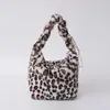 Bolso peludo de Otoño e Invierno, Bolso de mujer con estampado de leopardo retro, Bolso de hombro moderno callejero, Bolso cruzado de gran capacidad, Bolso de felpa, Versátil