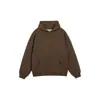 430g Ropa para Hombre 2026 Otoño/Invierno Peso Pesado Marca Americana de Moda Color Sólido Sudadera con Capucha Suelta Conjunto de Sudadera con Forro de Terciopelo Hombre