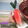 Modelo de frutas y verduras de plástico falsas maíz pepino verde comida muebles de alacena de cocina accesorios de juego de educación temprana