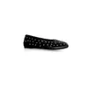 Versão em Pele de Ovelha~Sapatos Slip-On Versáteis de Boca Rasa Estilo Coreano de Nicho para Mulheres, Design em Couro Genuíno com Rebites, Sapatos Baixos de Bico Redondo