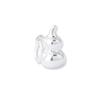 Prata Esterlina S925 Banhada a Ouro Seiko Mini Pingente de Cabacinha Brilhante Pingente Pequeno de Cabacinha Acessórios para Pulseira Colar DIY