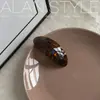 Um Novo Grampo de Cabelo de Acetato Estilo Coreano da Lan, Cor Sólida, Simples com Presilha de Mola para Mulheres, Grampo para Meio Preso, Prendedor para Cabelos Soltos, Grampo para Franja, Acessório de Cabelo