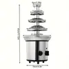 Máquina de fuente de chocolate de tres niveles para exportación transfronteriza, máquina de chocolate de acero inoxidable, cascada, mezclador de chocolate para uso comercial